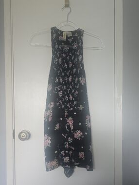 Mimi Chica Black Floral Halter Jumpsuit